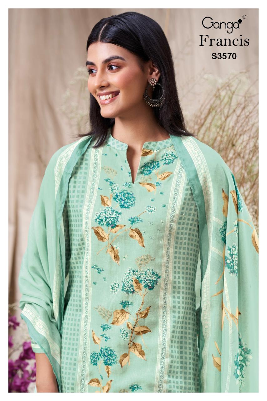 Ganga Francis 3570 catalog indian salwar kameez wholesale price