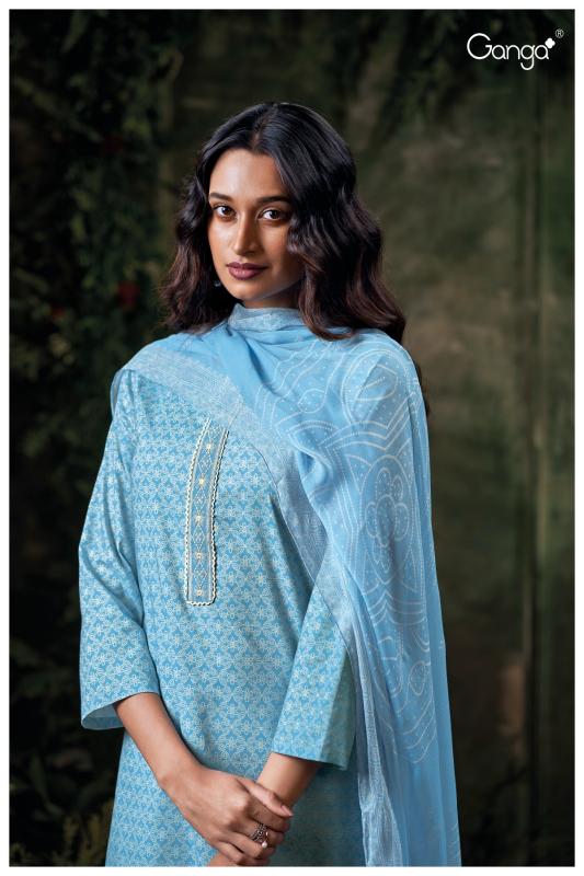 Ganga Frinisa 3583 catalog surat dress materials wholesalers in chennai