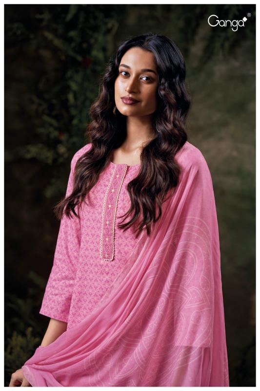 Ganga Frinisa 3583 catalog surat dress materials wholesalers in chennai