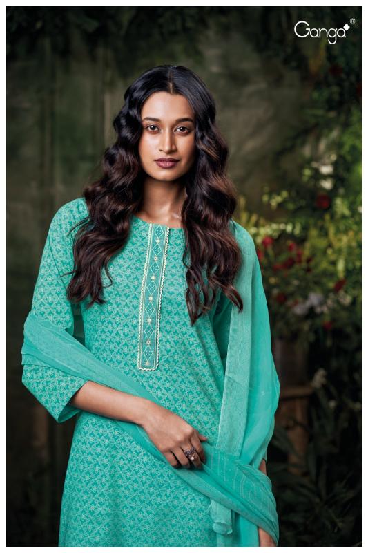 Ganga Frinisa 3583 catalog surat dress materials wholesalers in chennai