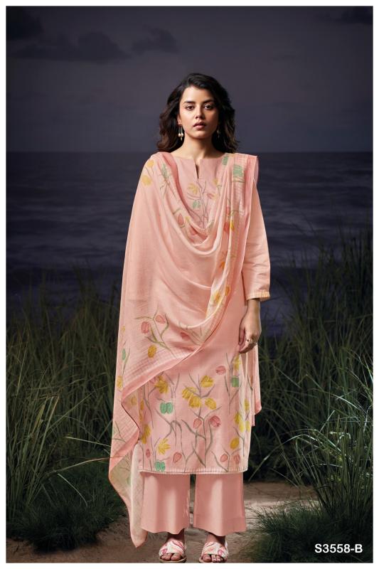 Ganga Gurveen 3558 catalog unstitched salwar kameez wholesalers in mumbai