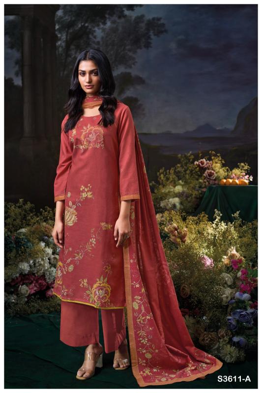 Ganga Idhika 3611 catalog wholesale dealers of salwar kameez in mumbai