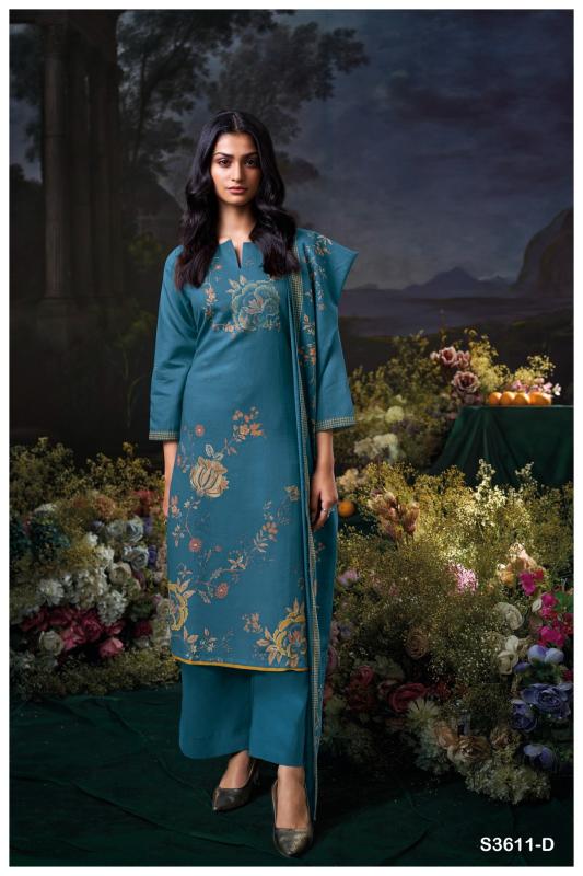 Ganga Idhika 3611 catalog wholesale dealers of salwar kameez in mumbai