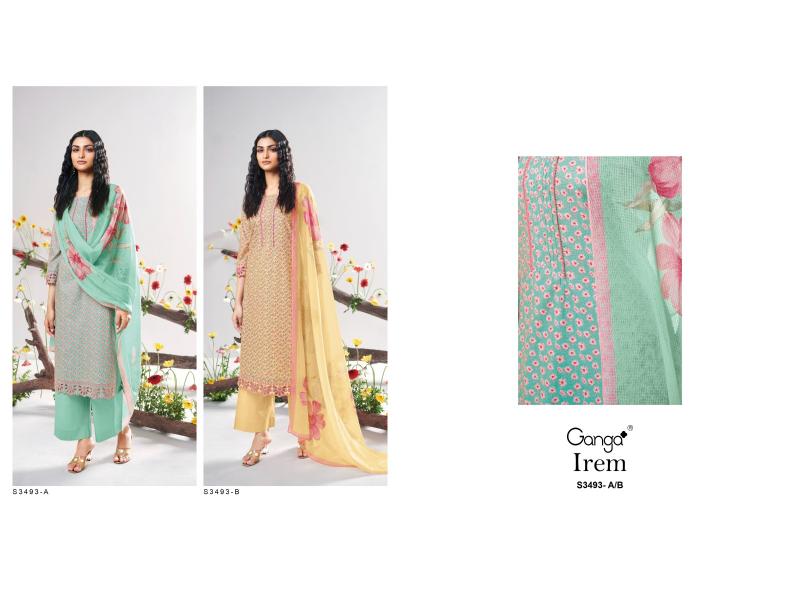 Ganga Irem 3493 catalog salwar kameez wholesaler forms