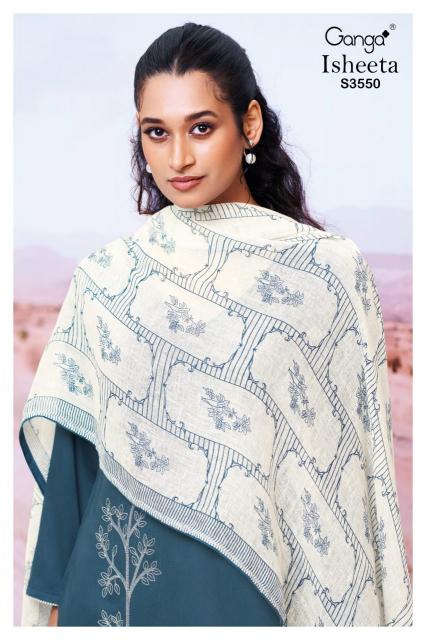 Ganga Isheeta 3550 catalog salwar kameez surat wholesale