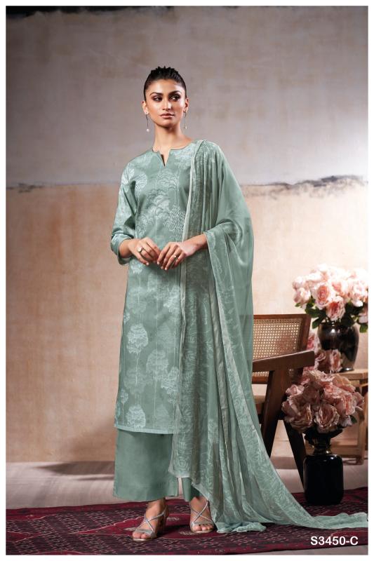 Ganga Linzy 3450 catalog salwar kameez wholesale ahmedabad