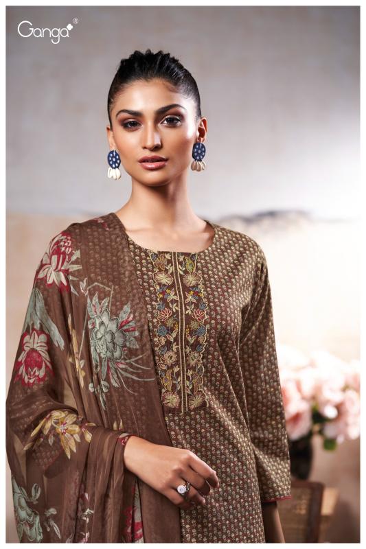 Ganga Maheen 3456 catalog wholesale salwar kameez suppliers in surat