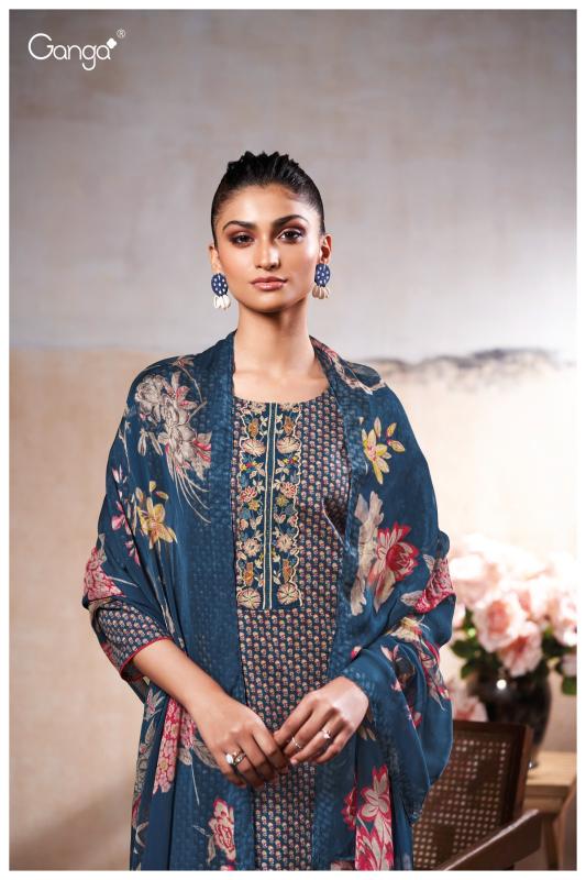 Ganga Maheen 3456 catalog wholesale salwar kameez suppliers in surat