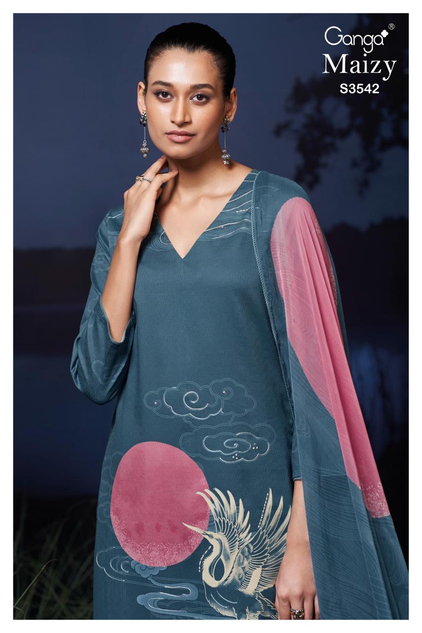 Ganga Maizy 3542 catalog mumbai wholesale salwar kameez