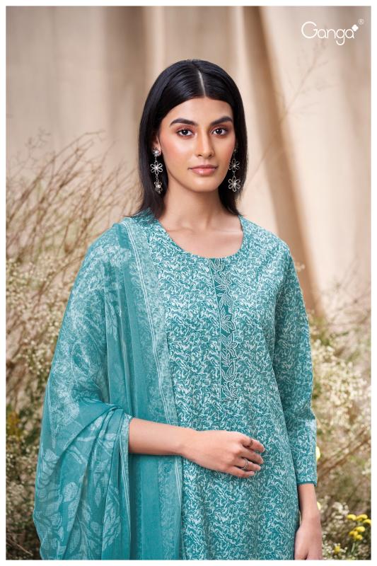 Ganga Manvika 3580 catalog unstitched salwar kameez wholesale market in delhi