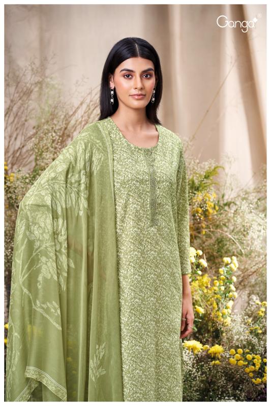 Ganga Manvika 3580 catalog unstitched salwar kameez wholesale market in delhi