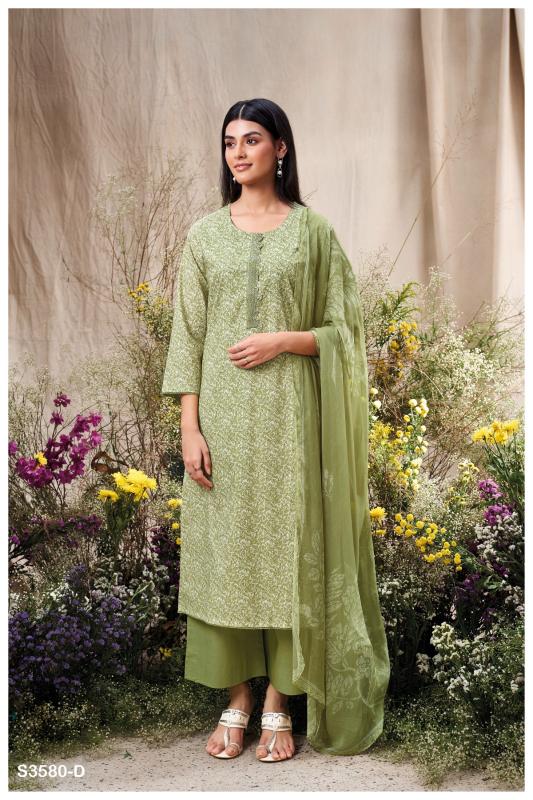 Ganga Manvika 3580 catalog unstitched salwar kameez wholesale market in delhi