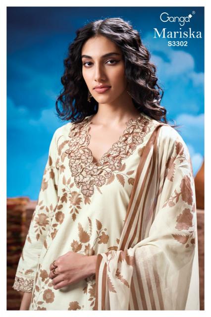 Ganga Mariska 3302 catalog chennai salwar kameez wholesaler 
