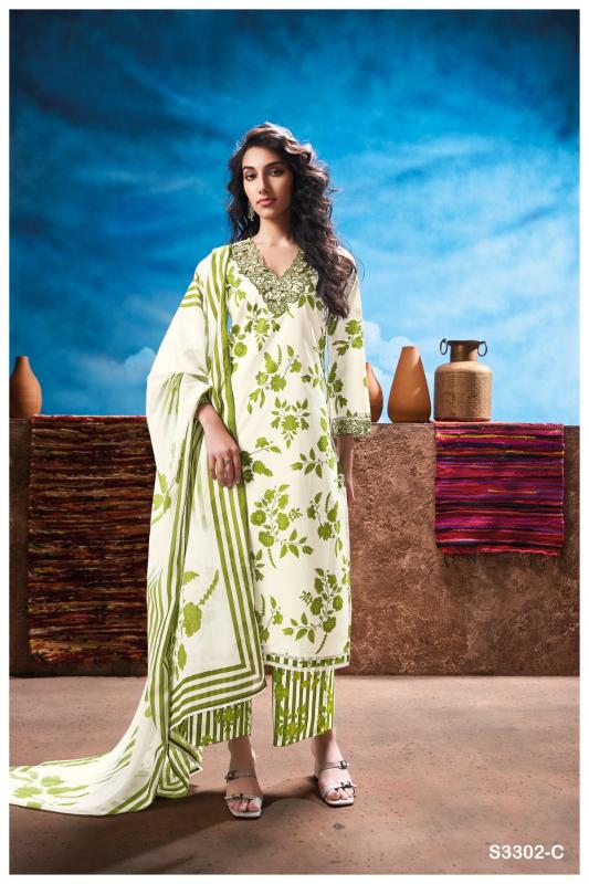 Ganga Mariska 3302 catalog chennai salwar kameez wholesaler 