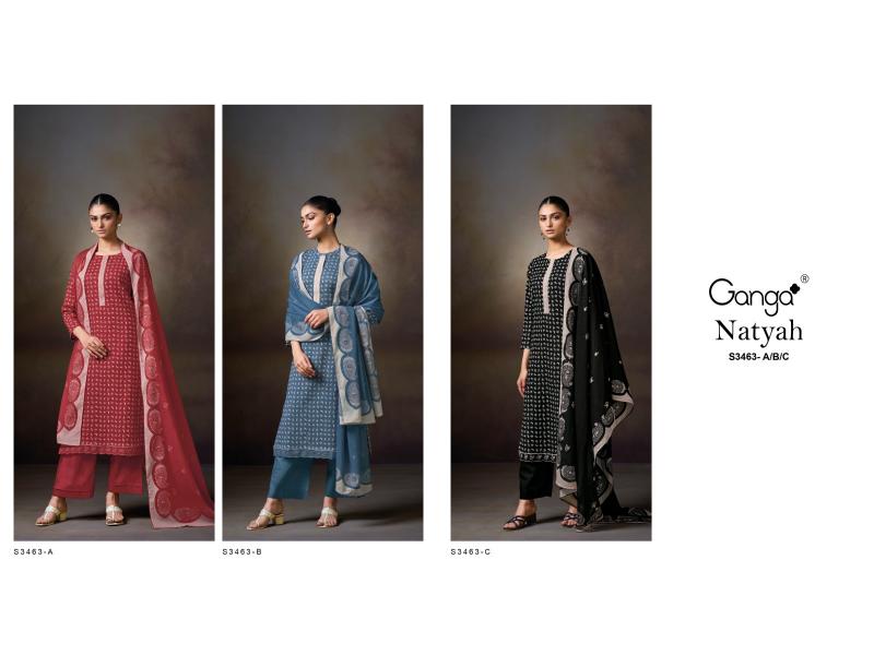 Ganga Natyah 3463 catalog cheap salwar kameez wholesale