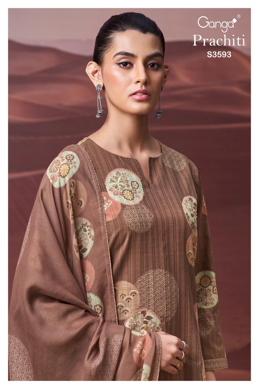 Ganga Prachiti 3593 Catalog india salwar kameez wholesale