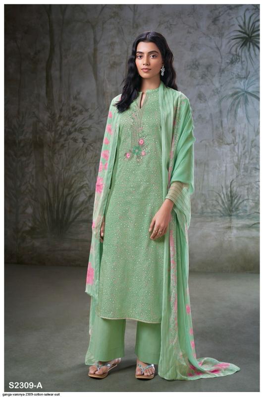 Ganga Varenya 2309 catalog straight salwar kameez wholesale