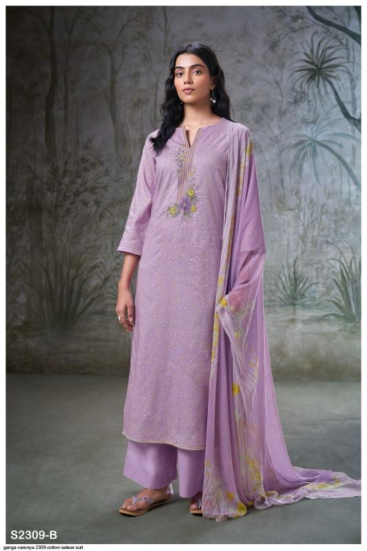 Ganga Varenya 2309 catalog straight salwar kameez wholesale