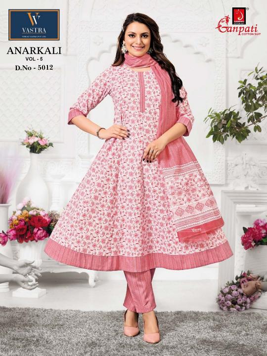 Ganpati Anarkali Vol-5 – Anarkali Style Kurti Pant With Dupatta - Wholesale Catalog