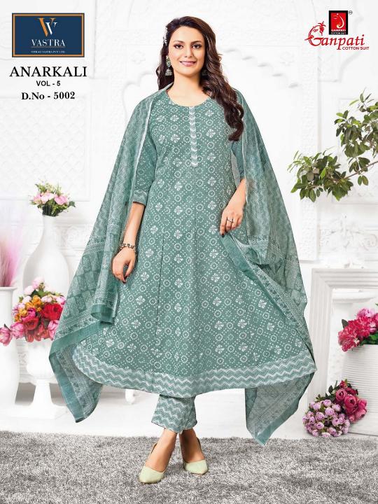 Ganpati Anarkali Vol-5 – Anarkali Style Kurti Pant With Dupatta - Wholesale Catalog