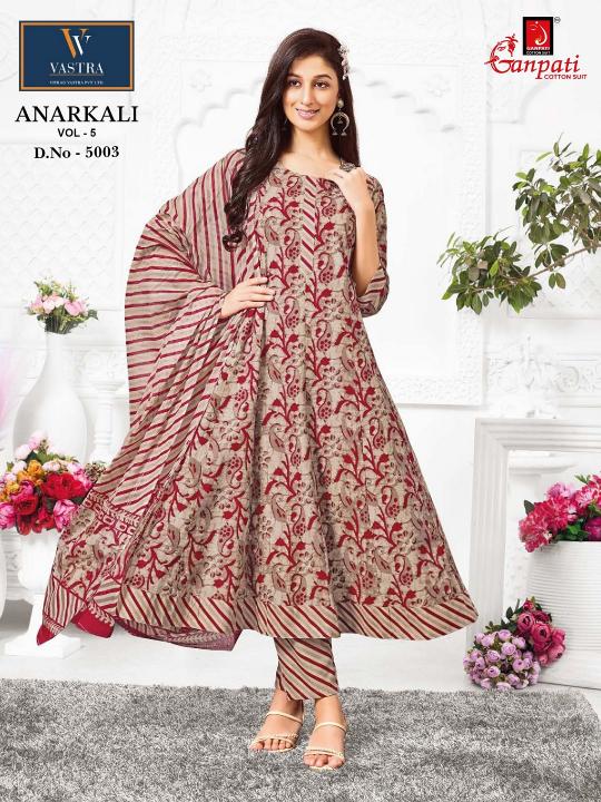 Ganpati Anarkali Vol-5 – Anarkali Style Kurti Pant With Dupatta - Wholesale Catalog