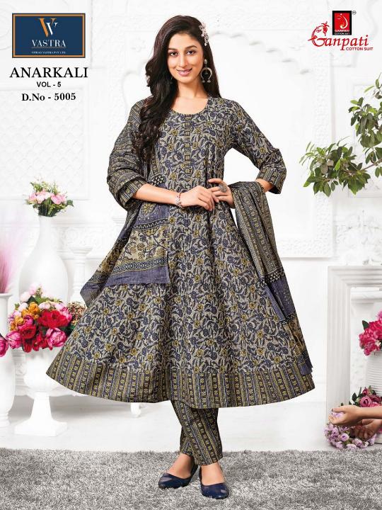 Ganpati Anarkali Vol-5 – Anarkali Style Kurti Pant With Dupatta - Wholesale Catalog