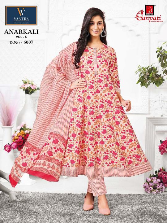 Ganpati Anarkali Vol-5 – Anarkali Style Kurti Pant With Dupatta - Wholesale Catalog