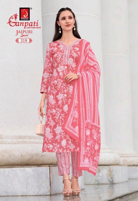 Ganpati Jaipuri Special Vol-15 – Dress Material - Wholesale Catalog