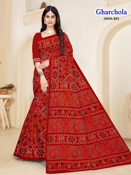 Gharcholo – Cotton Saree - Wholesale Catalog