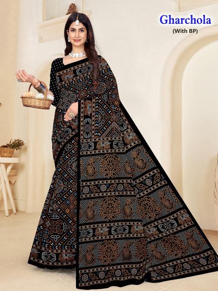 Gharcholo – Cotton Saree - Wholesale Catalog