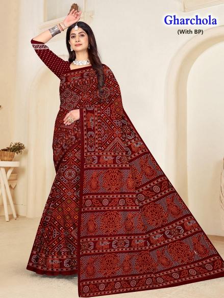 Gharcholo – Cotton Saree - Wholesale Catalog
