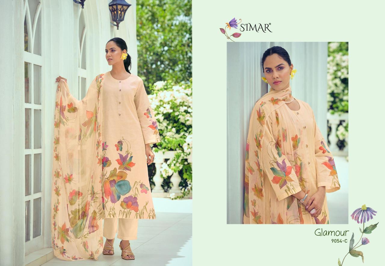 Glossy Simar Malvika catalog salwar kameez materials wholesale bangalore