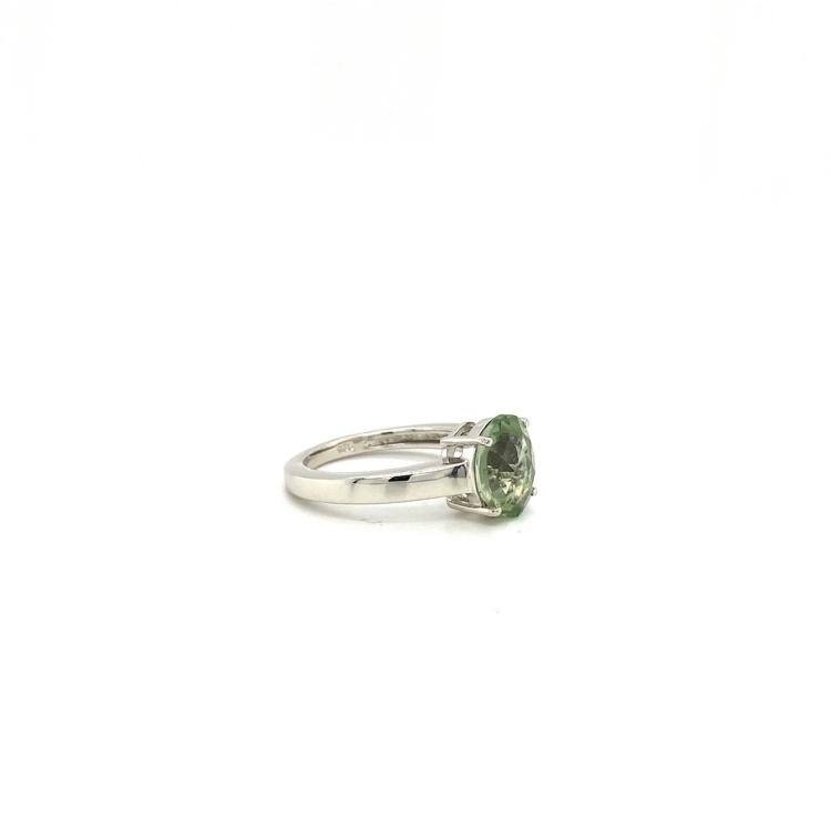 Green Amethyst Ring in 925 Sterling Silver KSR 11677 silver rajputi jewellery