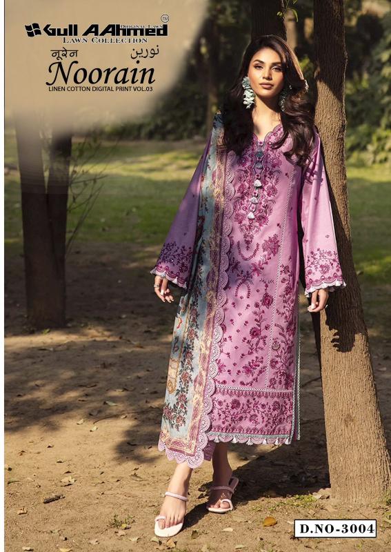 Gull AAhmed Noorain Vol-03 - Karachi Dress Material  - Wholesale Catalog