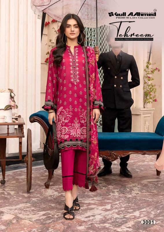 Gull AAhmed Tehreem Vol-03 - Karachi Dress Material  - Wholesale Catalog