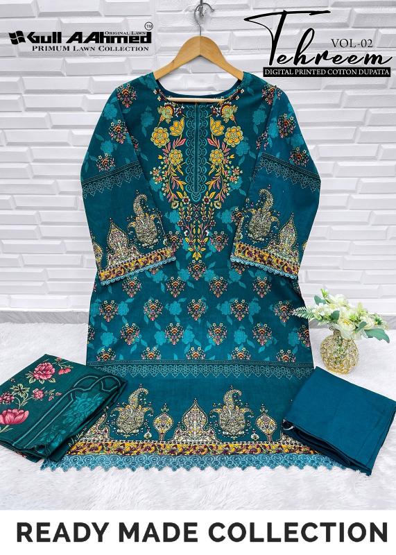 Gull Aahmed Tehreem Vol-2 – Pakistani Karachi Kurti Pant With Dupatta - Wholesale Catalog