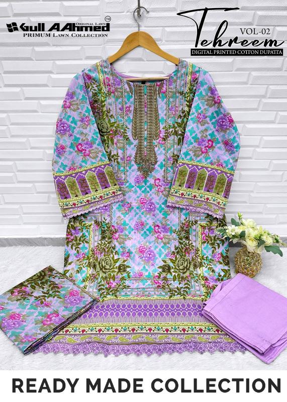 Gull Aahmed Tehreem Vol-2 – Pakistani Karachi Kurti Pant With Dupatta - Wholesale Catalog