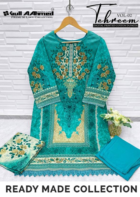 Gull Aahmed Tehreem Vol-2 – Pakistani Karachi Kurti Pant With Dupatta - Wholesale Catalog