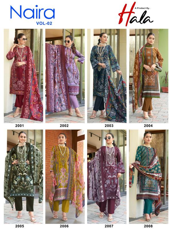Hala Naira Vol 2 Catalog wholesale dress materials in vijayawada