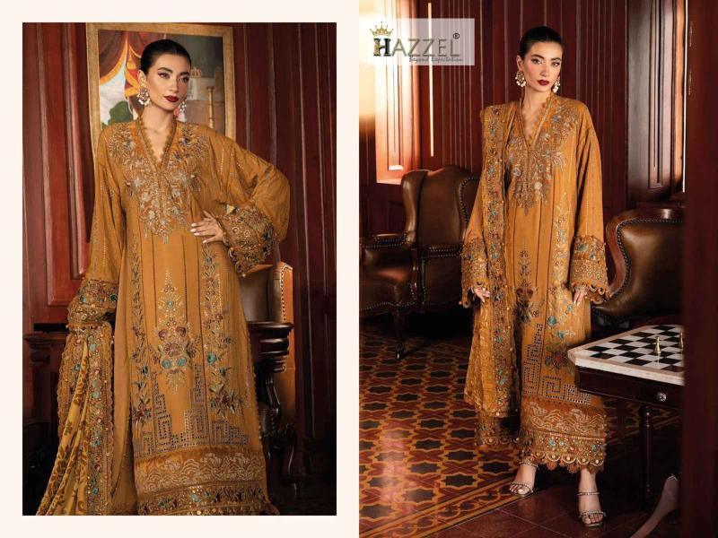 Hazzel 316 , 317 catalog Chiffon Duppatta pakistani suits online india wholesale