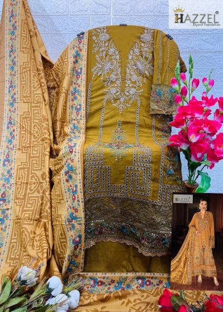 Hazzel 316 , 317 catalog Chiffon Duppatta pakistani suits online india wholesale