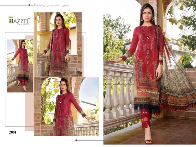 Hazzel Maria B 2001 Catalog straight cut pakistani suits