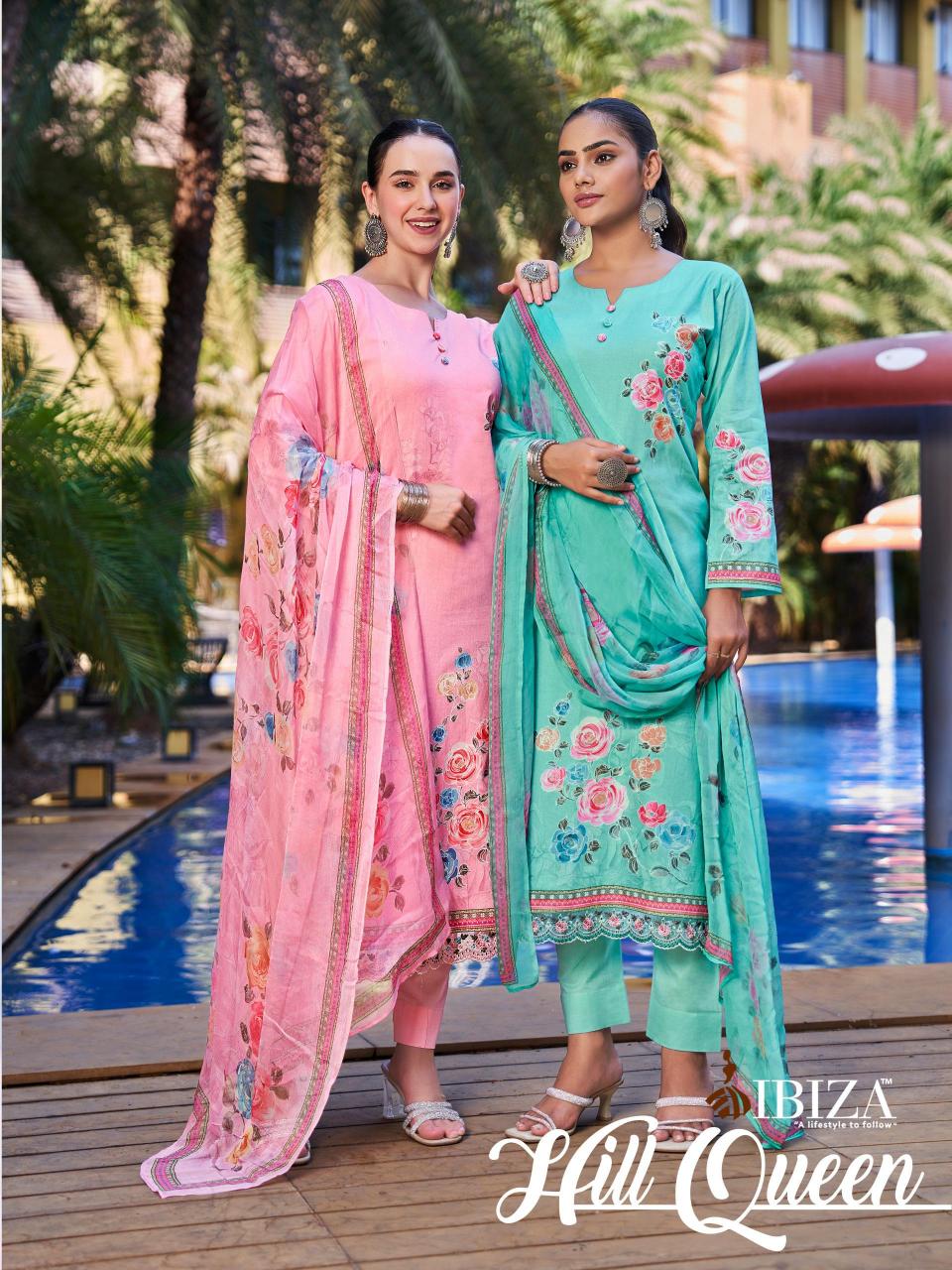 Ibiza Hill Queen Catalog wholesale unstitched salwar kameez material online india