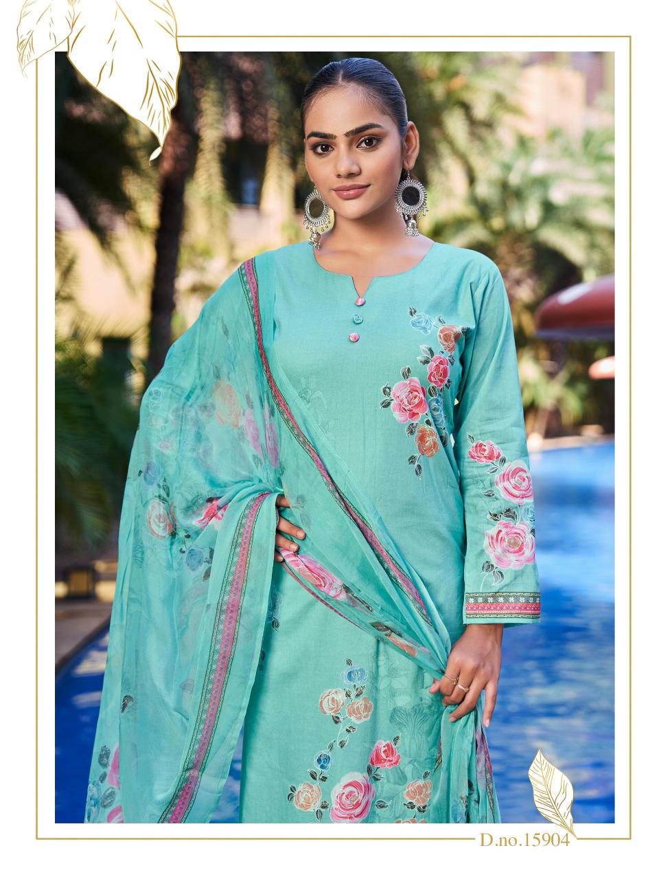 Ibiza Hill Queen Catalog wholesale unstitched salwar kameez material online india