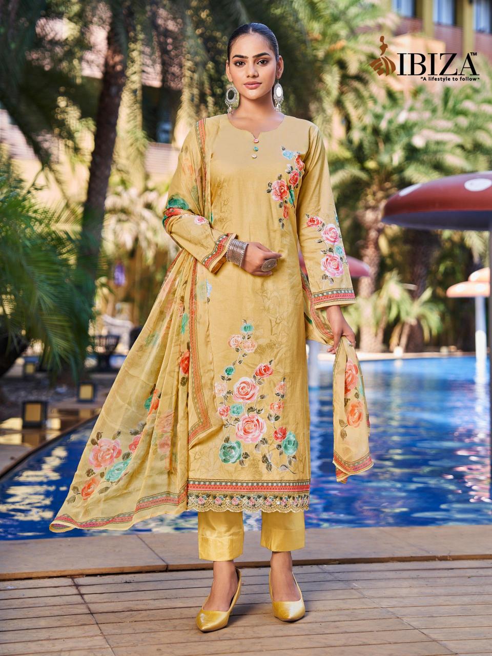 Ibiza Hill Queen Catalog wholesale unstitched salwar kameez material online india