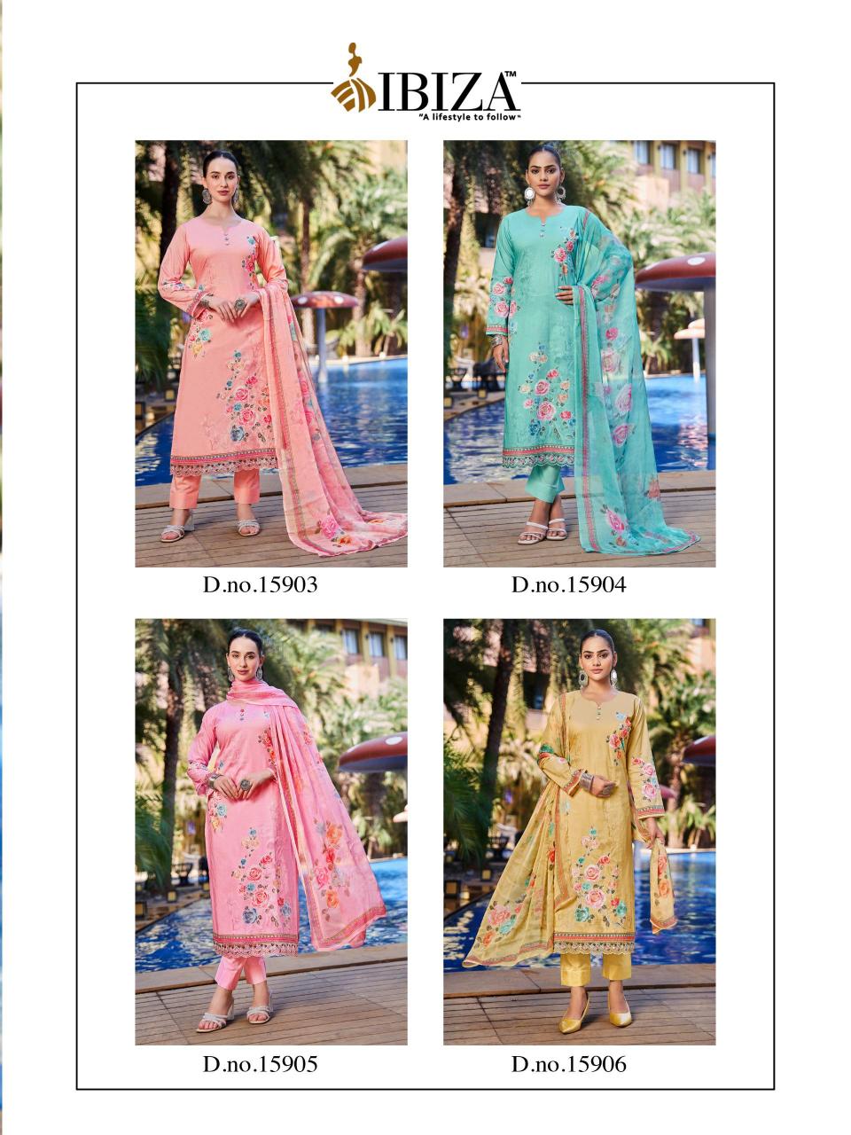 Ibiza Hill Queen Catalog wholesale unstitched salwar kameez material online india