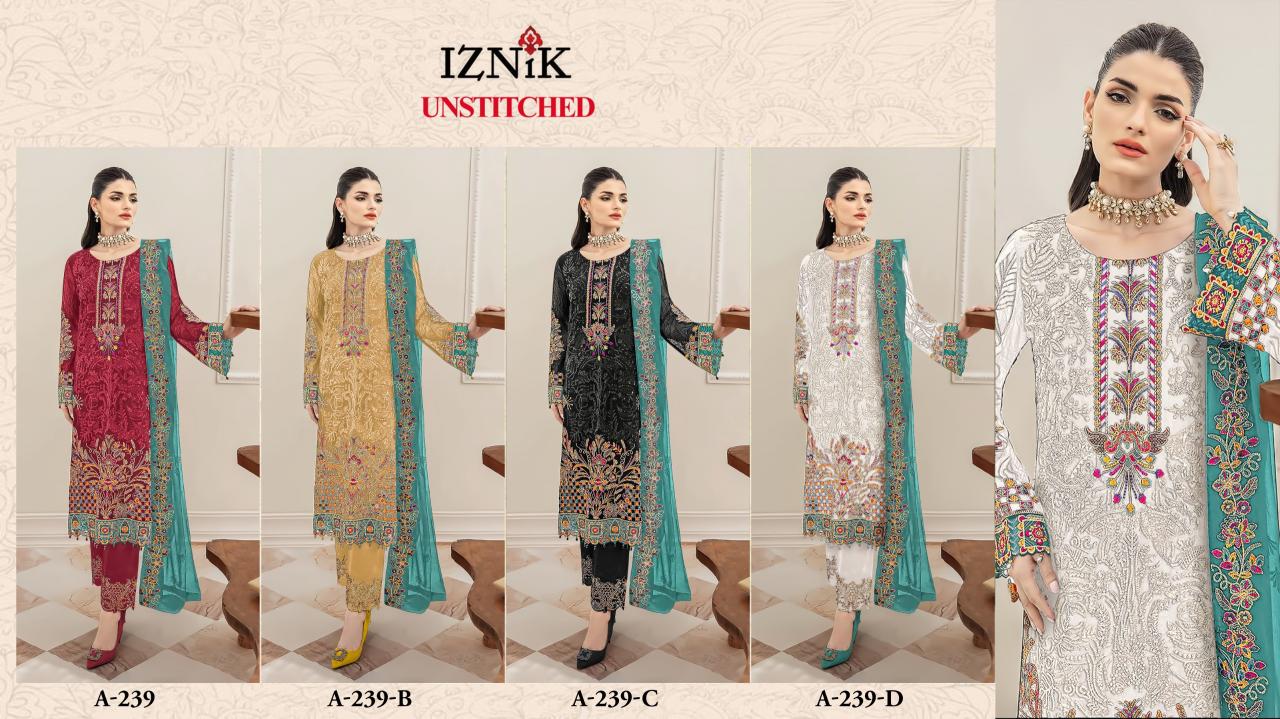 Iznik 239 Catalog pakistani online delivery suit