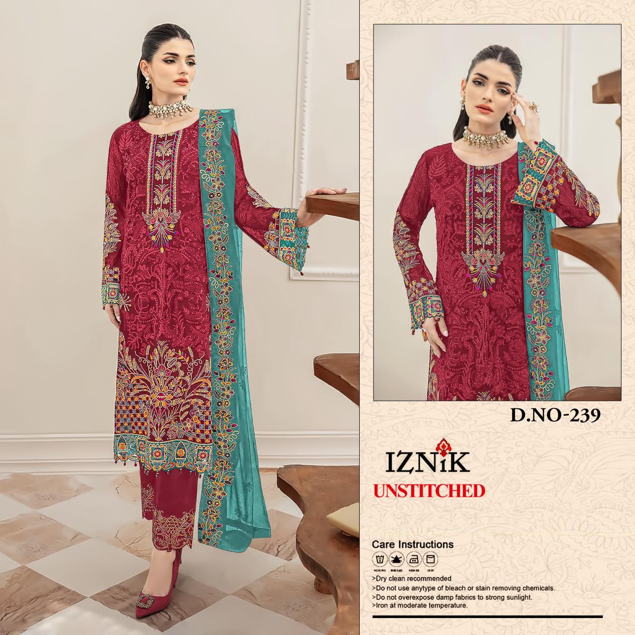 Iznik 239 Catalog pakistani online delivery suit