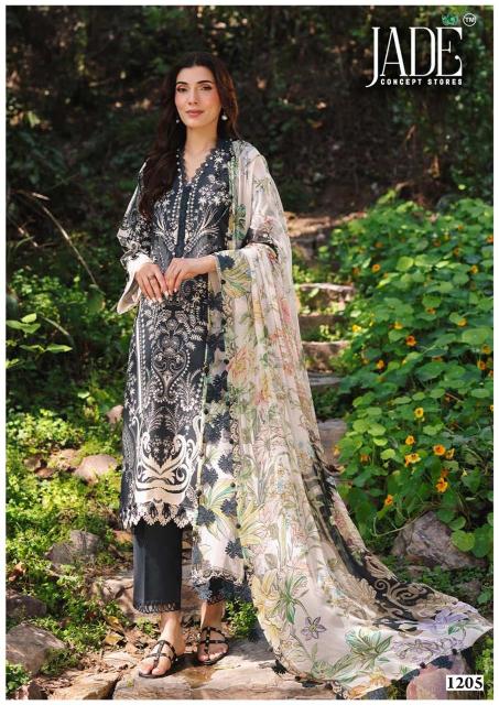 Jade Bin Saeed Vol-12 - Karachi Dress Material - Wholesale Catalog