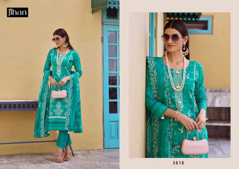 Jihan Bin Saeed Vol 17 catalog pakistani lawn cotton dress material wholesale surat